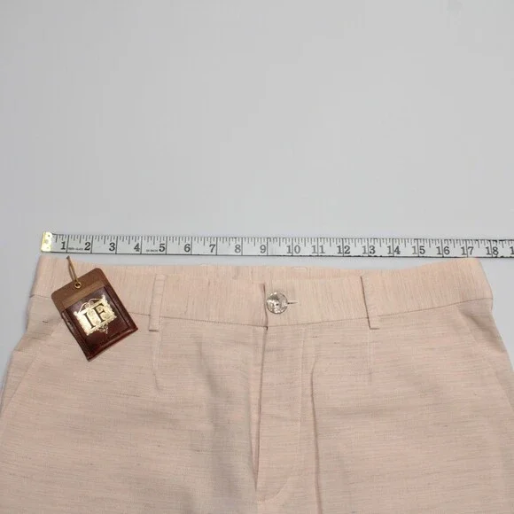 Italo Ferretti NWT Chino / Bermuda Shorts Size L Light Orange Cotton & Linen